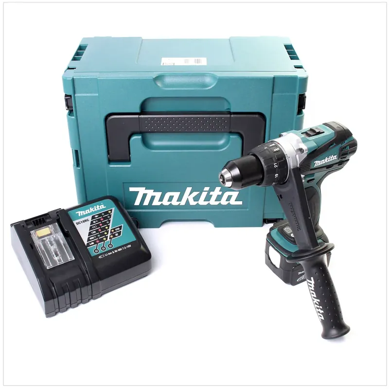 Makita DDF 448 RM1J 14,4 V Li-Ion Akku Bohrschrauber im Makpac mit 4 Ah Akku und Ladegerät Preiswert