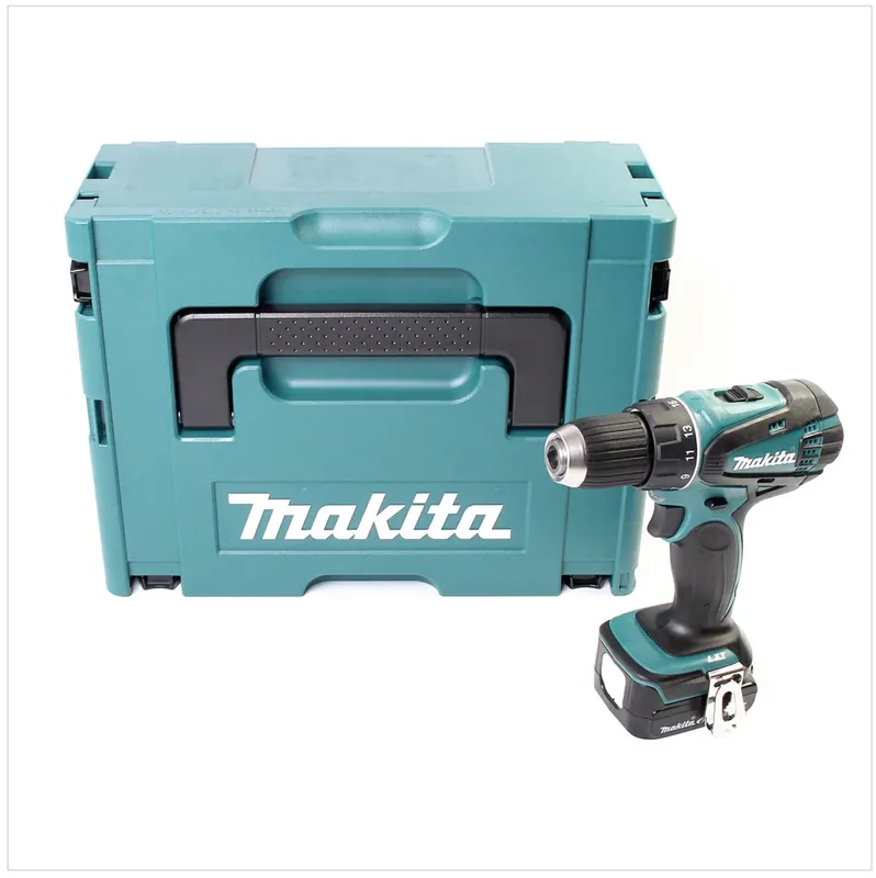 Makita DDF 446 Y1J 14,4 V Li-Ion Akku Bohrschrauber im Makpac mit 1,5 Ah Akku Heißes Angebot