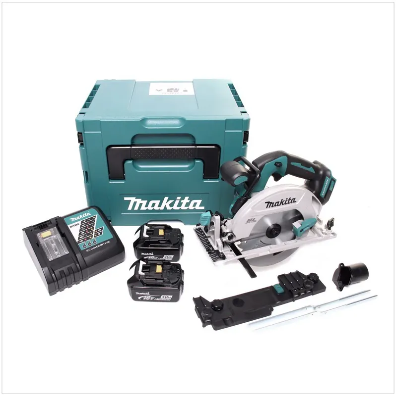 Mega-Angebot Makita DHS 680 RMJ Akku Handkreissäge 18 V 165 mm Brushless + 2x Akku 4,0 Ah + Ladegerät + Adapter + Makpac