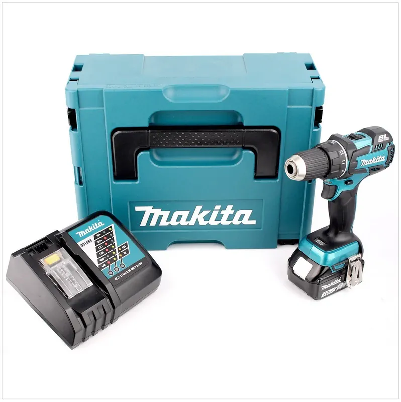 Highlight Makita DDF 480 RF1J 18 V Brushless Akku Bohrschrauber im Makpac mit 1 x 3,0 Ah Akku + Lader