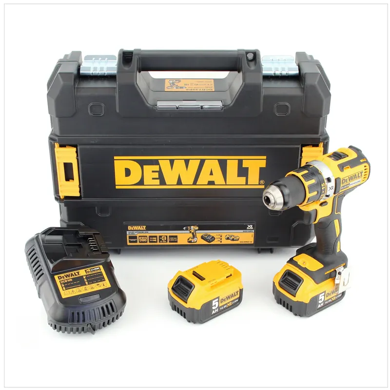 Preisknaller DeWalt DCD 732 P2 14,4V Li-Ion Akku Bohrschrauber Set mit 2 x 5,0 Ah Akku und Ladegerät im Koffer