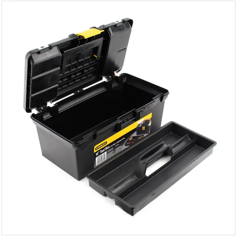Stanley 16" Tool Box Werkzeug Koffer mit Organizer und Einlage 1-93-335 Neue Kollektion
