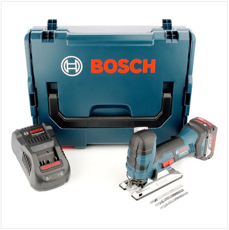 Billig Bosch GST 18 V-LI S Akku Stichsäge 18V + 1x Akku 6,0Ah + Ladegerät + L-Boxx