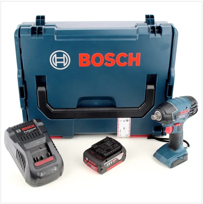 Bosch GDS 18 V-LI Professional Akku Drehschlagschrauber mit L-Boxx , Schnellladegerät und 1x GBA 6 Ah Akku Super-Preis