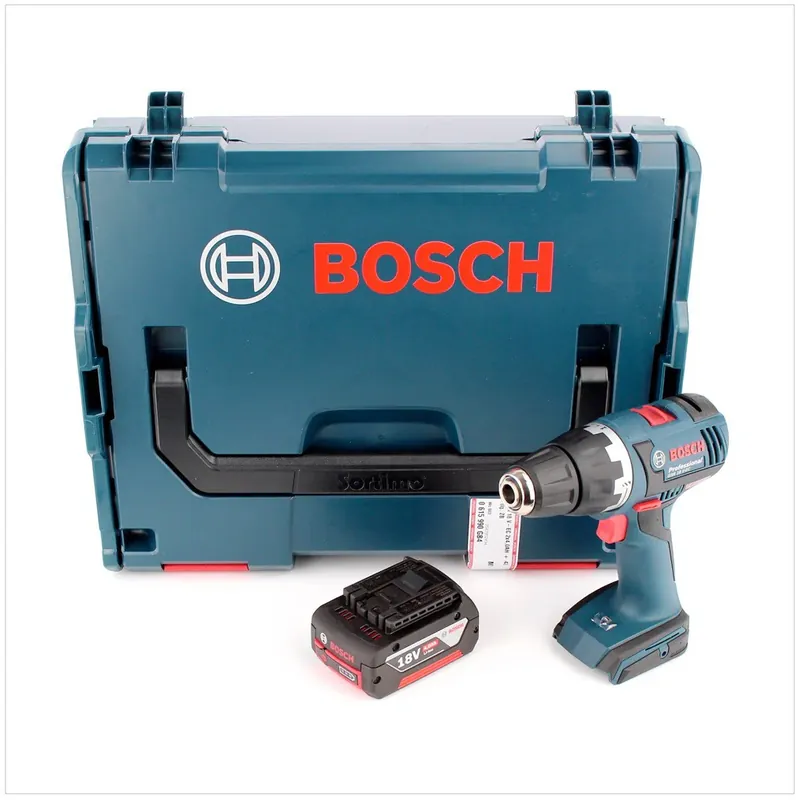 Bosch GSR 18 V-EC Professional Akku-Bohrschrauber in L-Boxx mit 1x GBA 6 Ah Akku Neu