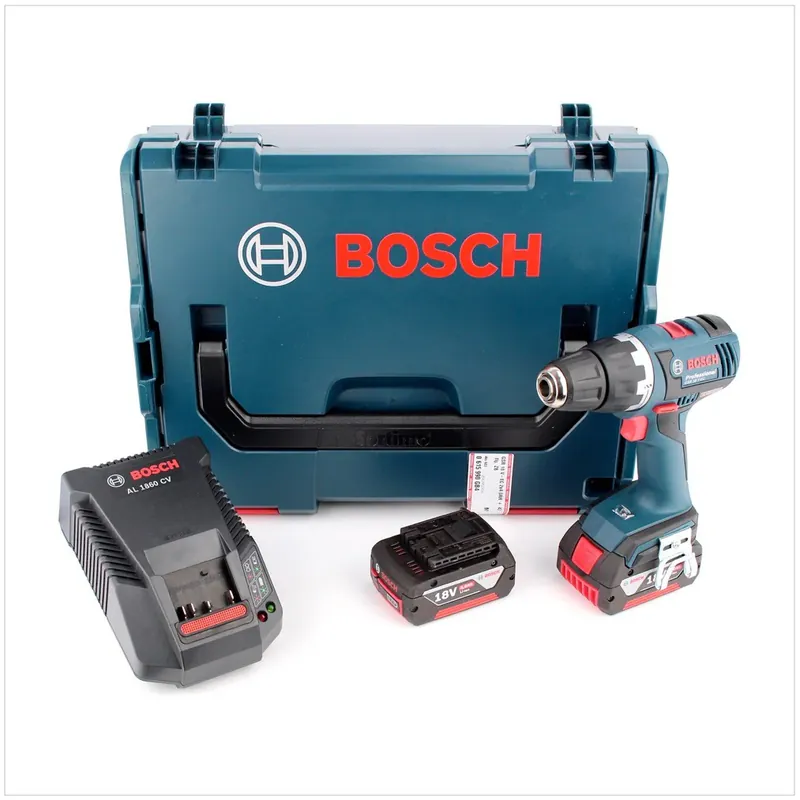 Bosch GSR 18 V-EC Professional Akku-Bohrschrauber in L-Boxx mit Schnellladegerät und 2x GBA 6 Ah Akku Letzte Chance
