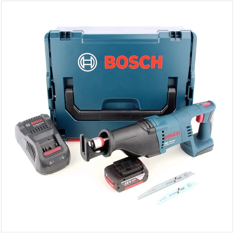 Letzte Chance Bosch GSA 18 V-LI Professional 18 V Akku Säbelsäge + L-Boxx + 1x Akku 6,0Ah + 1x Ladegerät