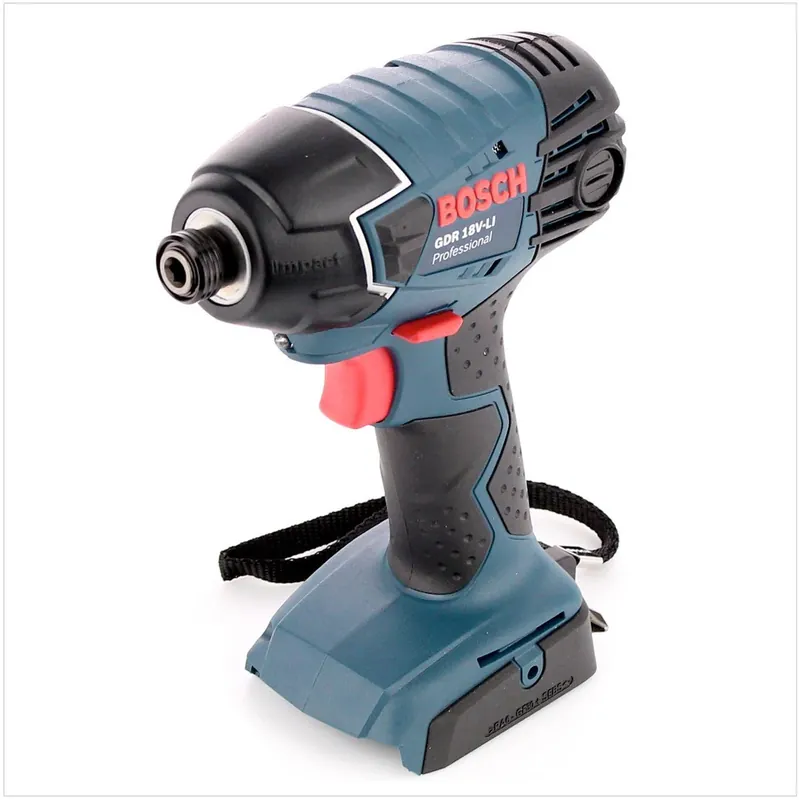Zertifiziert Bosch GDR 18 V-LI 18 V Akku Drehschlagschrauber Solo mit Einlage und 1x GBA 6 Ah Akku L-Boxx ready