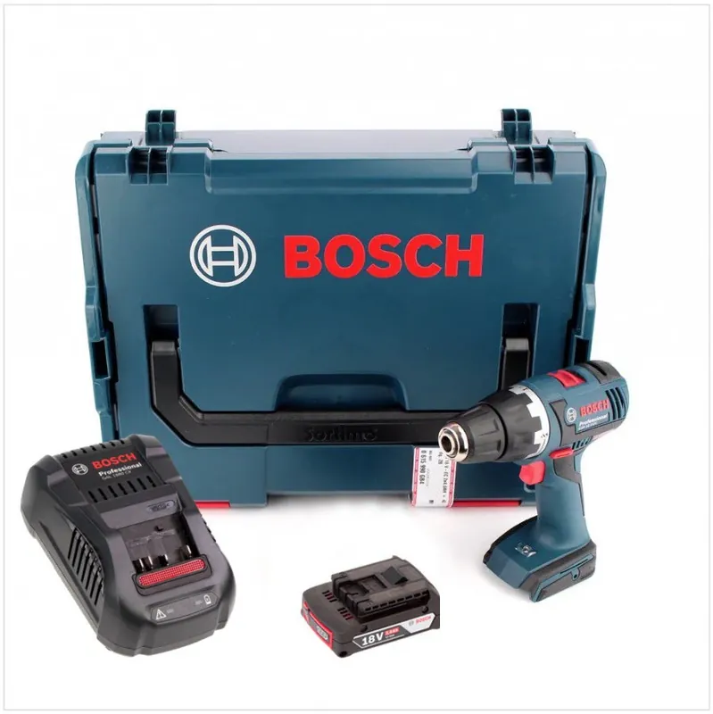 Angebot Bosch GSR 18 V-EC Professional Akku Bohrschrauber in L-Boxx mit GAL 1880 CV Schnellladegerät und 1x GBA 2 Ah Akku