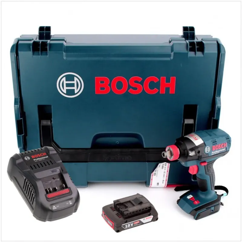 Bosch GDX 18 V-EC Professional 18 V Akku Drehschlagschrauber in L-Boxx, GAL 1880 CV Schnellladegerät und 1x GBA 2 Ah Akku Neu Im Sortiment