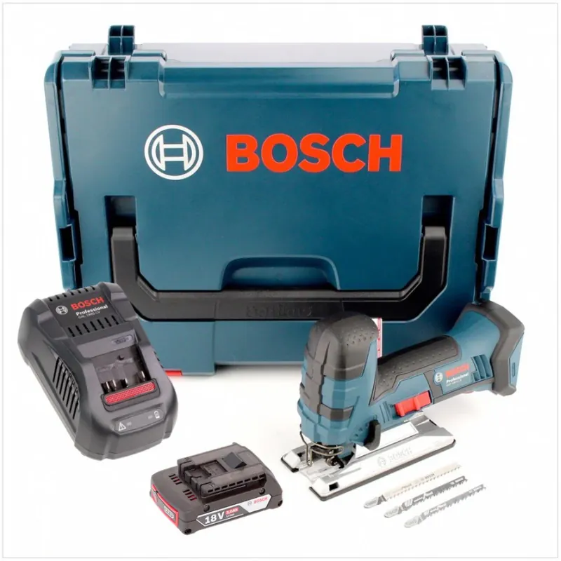 Bosch GST 18 V-LI S Akku Stichsäge 18V + 1x Akku 2,0Ah + Ladegerät + L-Boxx Expressversand