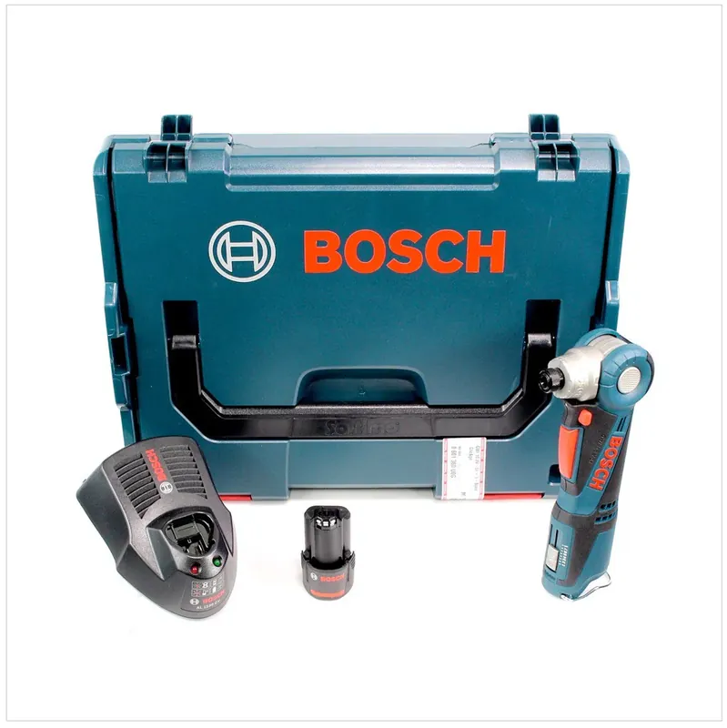 Bosch GWI 10,8 V-Li Akku Winkelschrauber in L-Boxx + 1 x GBA 2,5 Ah Akku + AL 1130 CV Schnelllader Sonderangebot
