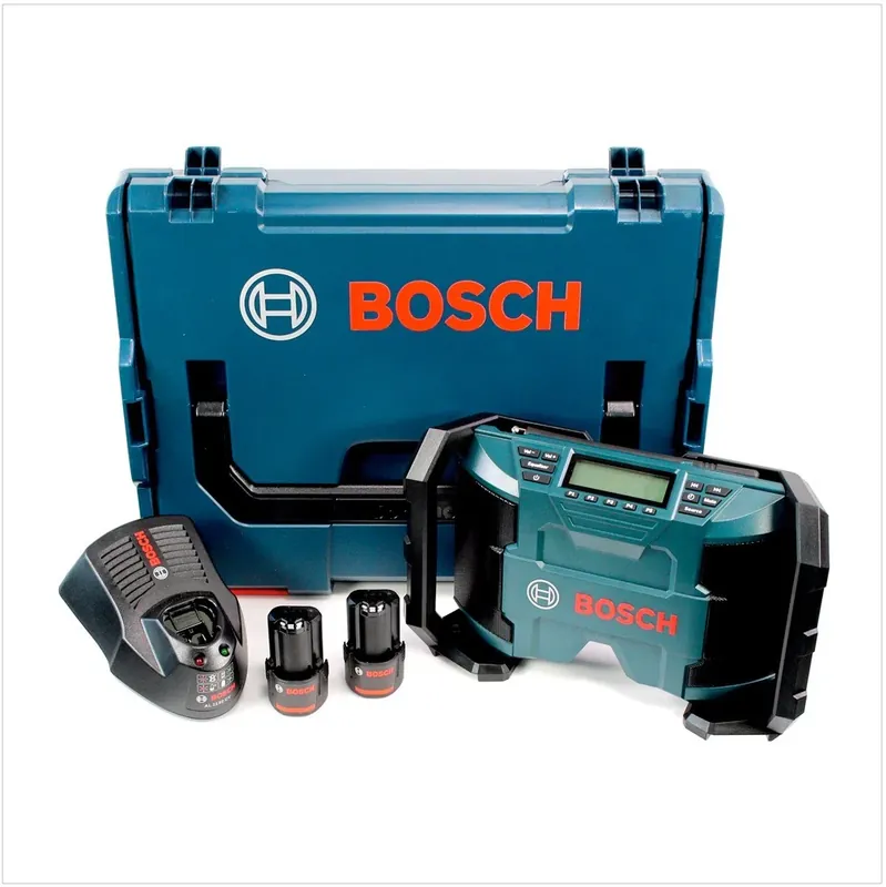 Bosch GML 10,8 V-LI Akku Radio in L-Boxx + 2 x GBA 10,8 V 2,5 Ah Akku + AL 1130 CV Schnelllader Letzte Chance