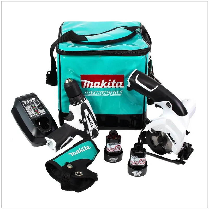 Solange Der Vorrat Reicht Makita DK 1454 W Akku Combo Kit Bohrschrauber DF330D + Handkreissäge HS300D + 2x Akku + Ladegerät