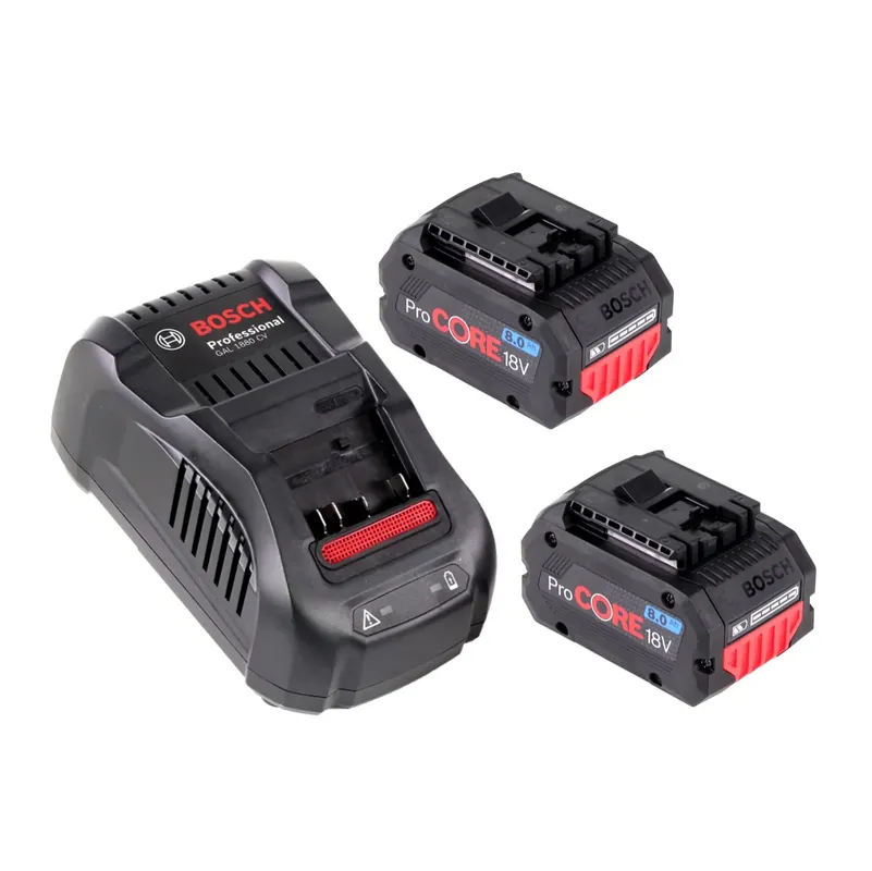 Bestpreis Bosch Starter-Set ProCore mit 2x ProCORE 18 V 8,0 Ah Professional Akku ( 1600A016GK ) und GAL 1880 CV Ladegerät
