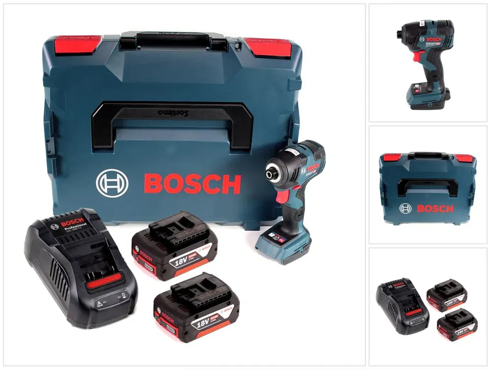 Geprüft Bosch GDR 18 V-200 C Akku Drehschlagschrauber 18 V 1/4" in L-Boxx + 2 x 5,0 Ah Akku + Ladegerät