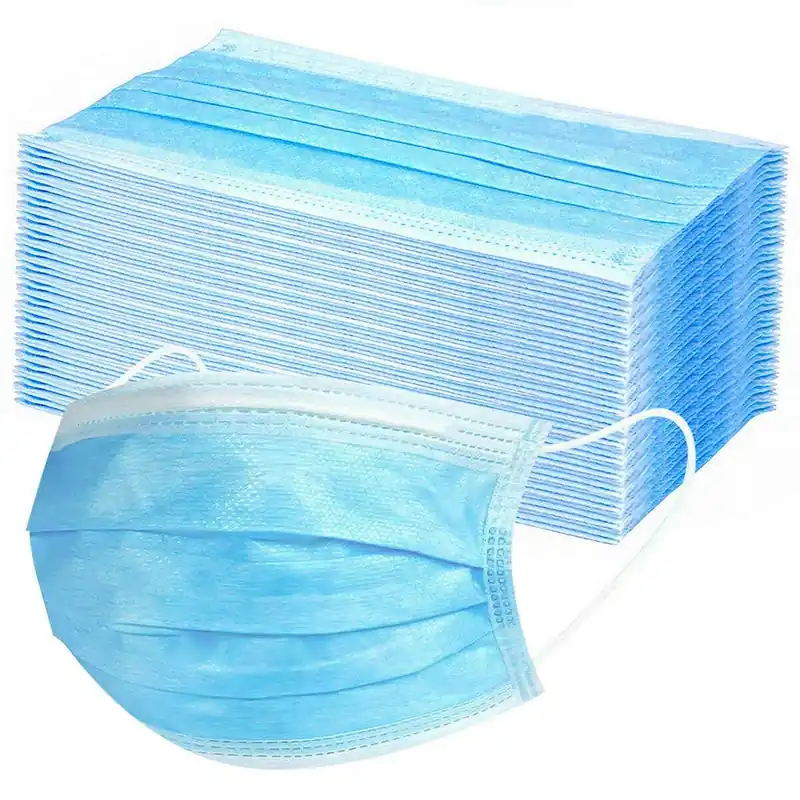 50x Mundschutz Atemschutz Maske Filterleistung latexfrei 3-lagig Hygieneschutz atmungsaktiv Vlies Bestseller