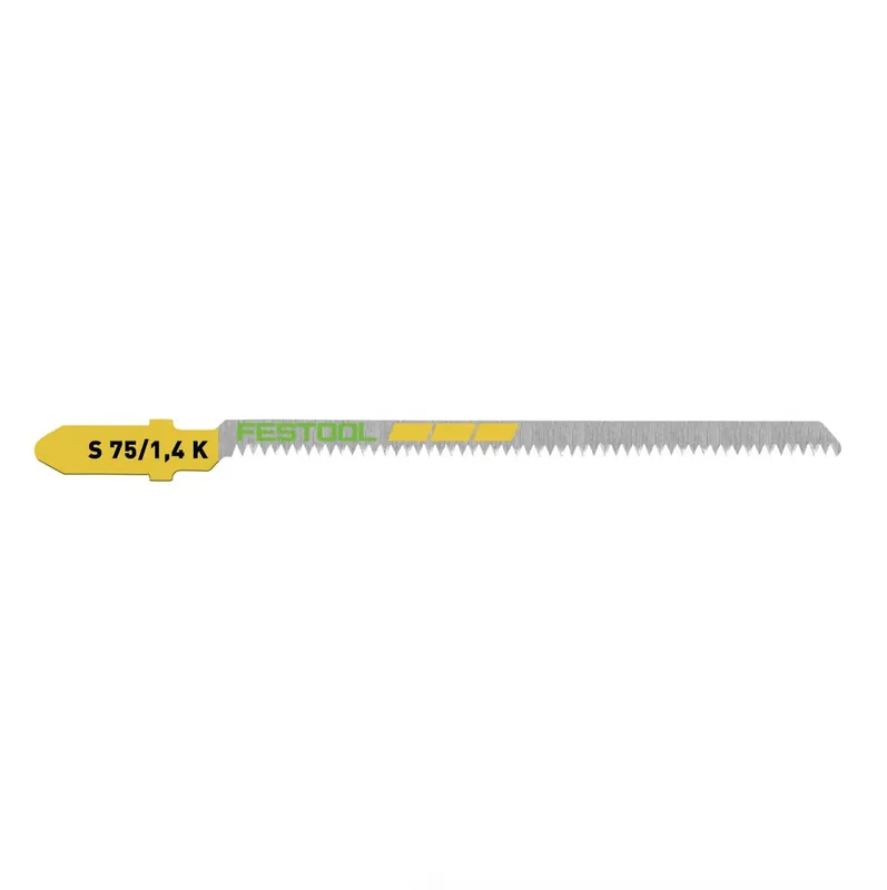 Festool S 75/1,4 K/10 WOOD Curves Stichsägeblatt 75 mm 10 Stk. ( 2x 204267 ) Kurvensägeblatt, auch für enge Radien, konisch geschliffen, HCS Stahl Mega-Angebot