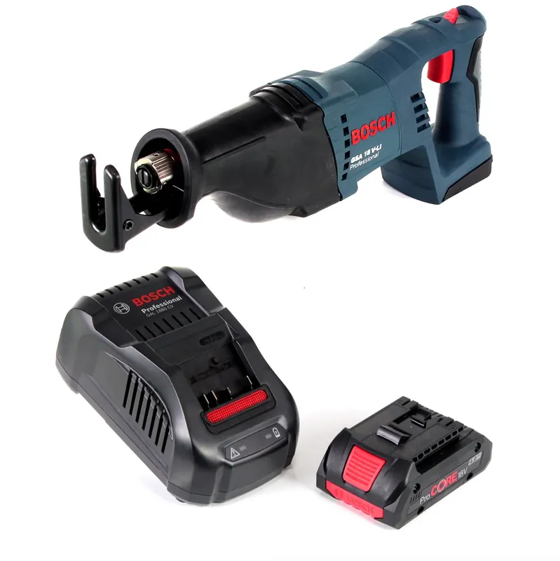 Bosch GSA 18 V-LI Akku Säbelsäge 18V + 1x Akku 4,0Ah + Ladegerät Solange Der Vorrat Reicht
