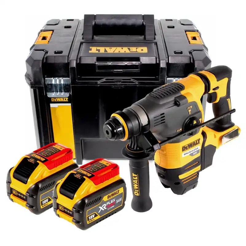 DeWalt DCH 333 X2 Akku Kombihammer 54 V SDS-Plus Brushless in TSTAK Box VI + 2 x 9,0 Ah FlexVolt Akkus - ohne Ladegerät Sale