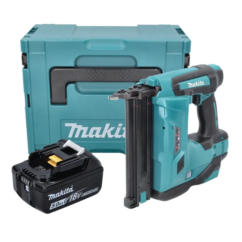 Makita DBN 500 T1J Akku Stauchkopfnagler 18 V 15-50 mm + 1x Akku 5,0 Ah + Makpac - ohne Ladegerät Versand Am Gleichen Tag