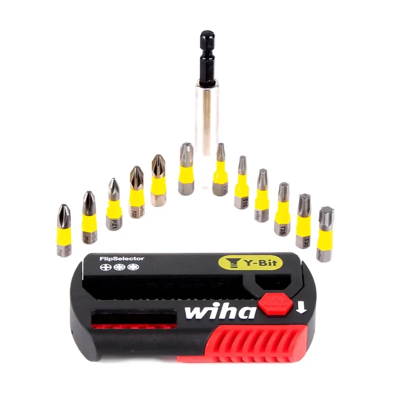 Wiha SB 7947Y-904 FlipSelector ( 41827 ) Y-Bit 25 mm Phillips, Pozidriv, TORX® 13-tlg. 1/4" Zertifiziert