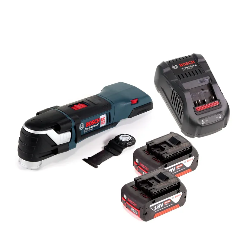 Bosch GOP 18 V-EC Akku Multicutter 18V ( 06018B0006 ) Multifunktionswerkzeug OIS / Starlock + 2x 5,0Ah Akku + Ladegerät Markenprodukt