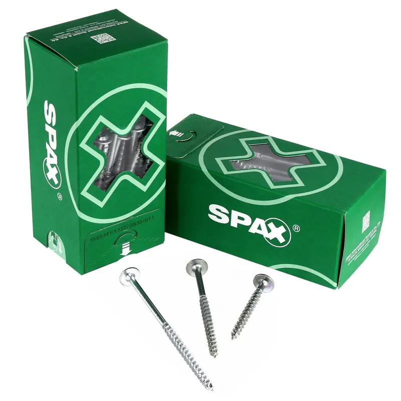 SPAX HI.FORCE Tellerkopfschraube 8,0 x 160 mm 250 Stk. ( 5x 0251010801605 ) Teilgewinde Torx T-STAR plus T40 4CUT WIROX Geprüft