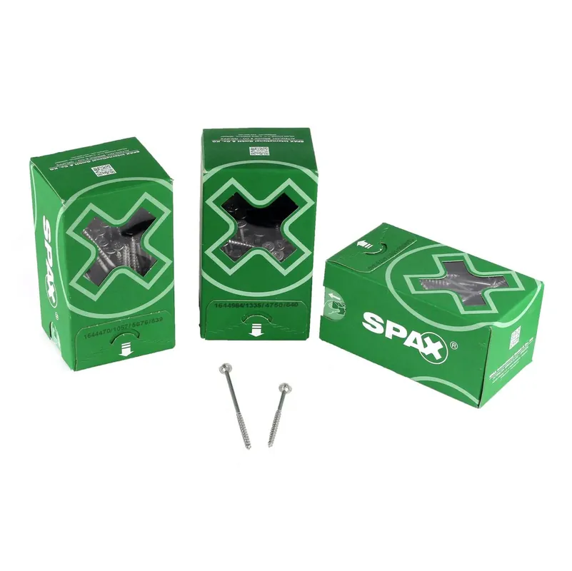 SPAX Tellerkopfschraube flach 5,0 x 77 mm 300 Stk. ( 2x 0251010500775 ) Teilgewinde Torx T-STAR plus T20 4Cut WIROX Schneller Versand