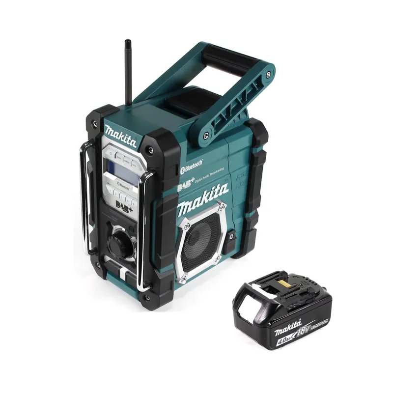 Makita DMR 112 M1 Akku Baustellen Radio 7,2 - 18V Bluetooth DAB+ + 1x 4,0Ah Akku - ohne Ladegerät Must-Have