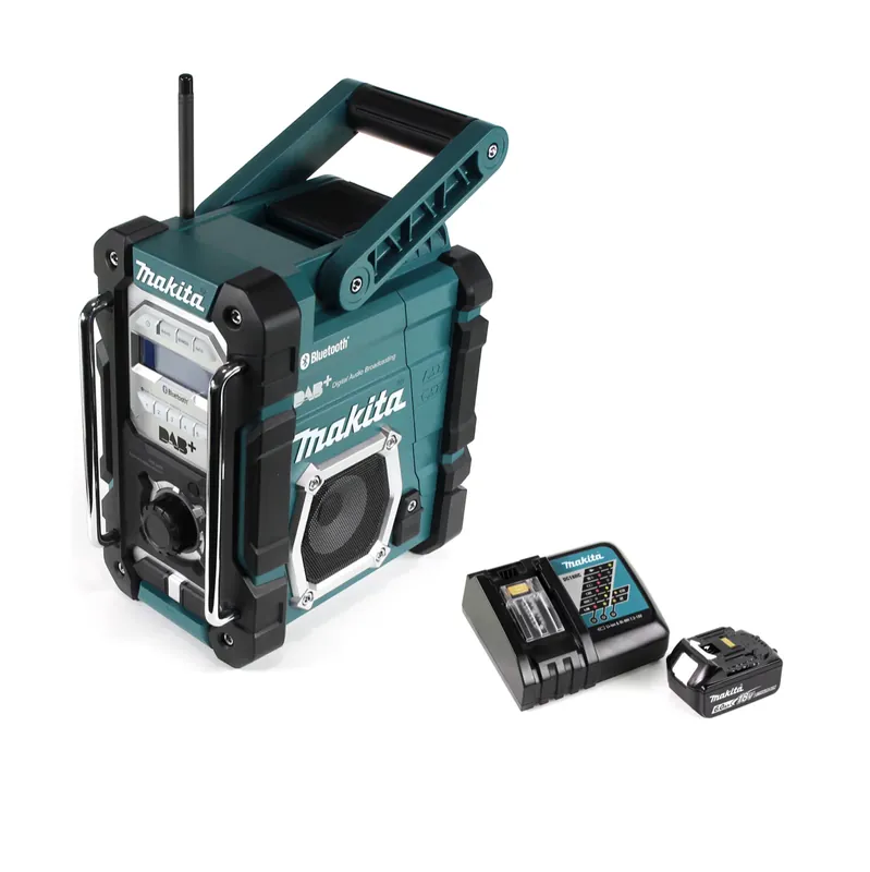 Expressversand Makita DMR 112 RG1 Akku Baustellen Radio 7,2 - 18V Bluetooth DAB+ + 1x 6,0Ah Akku + Ladegerät