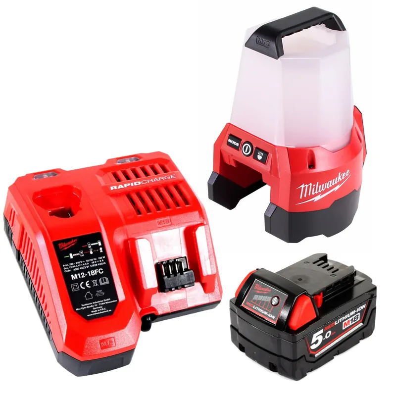 Preisknaller Milwaukee M18 TAL-501C Akku Baustrahler 18 V Lampe + 1x Akku 5,0 Ah + Ladegerät