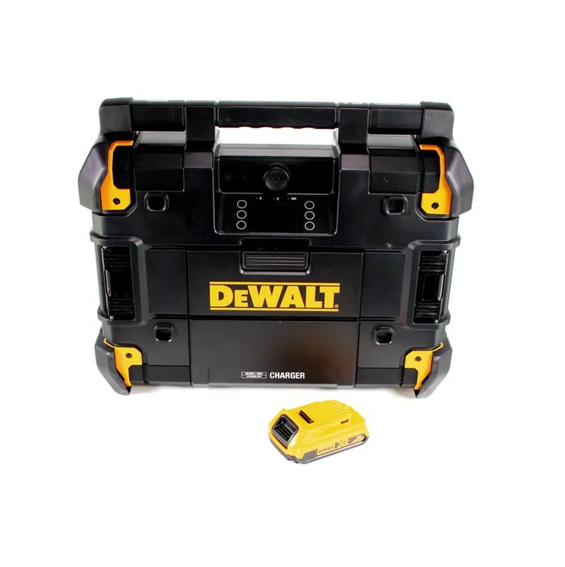 DeWalt DWST1-81078 Akku Netz Baustellenradio TSTAK DAB+ USB IP54 Bluetooth + 1x Akku 2,0Ah Beliebt