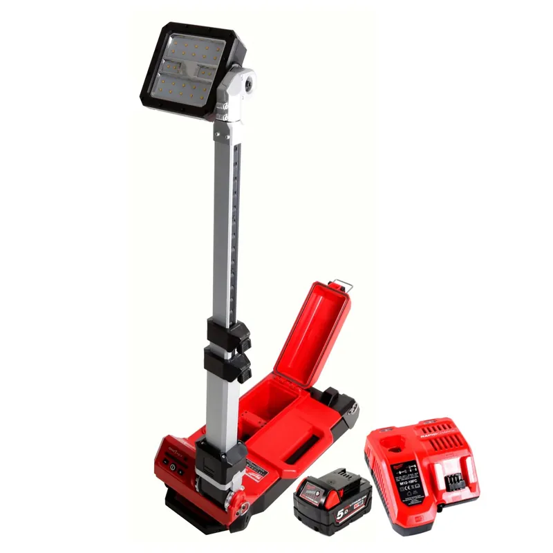 Milwaukee M18 ONERSAL-501C ONE-KEY LED Akku Baustrahler 18 V Li-Ion + 1 x 5,0 Ah Akku + Ladegerät Billig