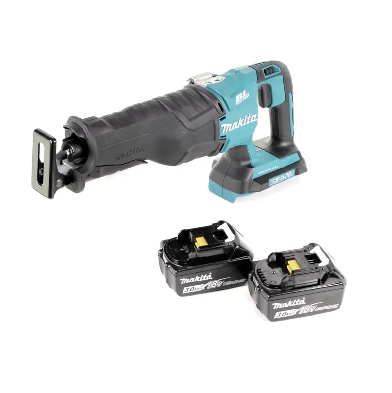 Makita DJR 360 F Akku Reciprosäge 36V ( 2x18V ) Brushless Säbelsäge + 2x 3,0 Ah Akku - ohne Ladegerät Bestpreis