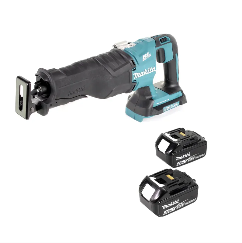 Top-Angebot Makita DJR 360 M Akku Reciprosäge 36V ( 2x18V ) Brushless Säbelsäge + 2x 4,0 Ah Akku - ohne Ladegerät