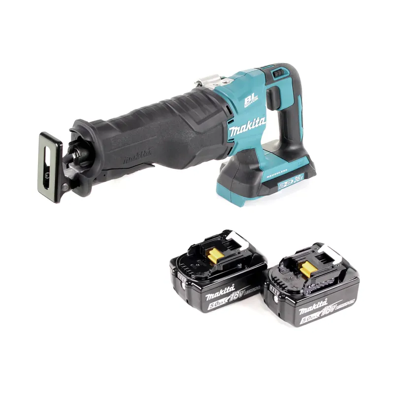 Makita DJR 360 T Akku Reciprosäge 36V ( 2x18V ) Brushless Säbelsäge + 2x 5,0 Ah Akku - ohne Ladegerät Knallerangebot