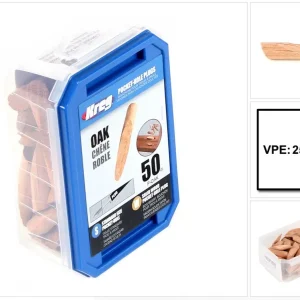 KREG Pocket-Hole Stopfen Eiche 250 Stk. ( P-OAK ) Massivholz kürzbar Bestseller