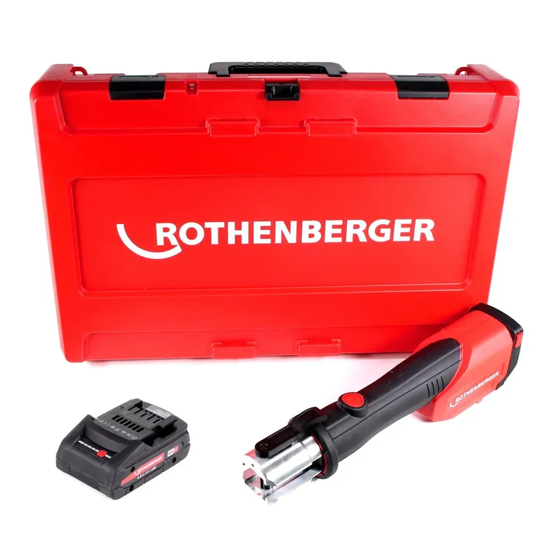 Rothenberger ROMAX 4000 CAS Akku Pressmaschine 18 V 34 kN + 1x Akku 4,0 Ah + Koffer - ohne Ladegerät Bestpreis