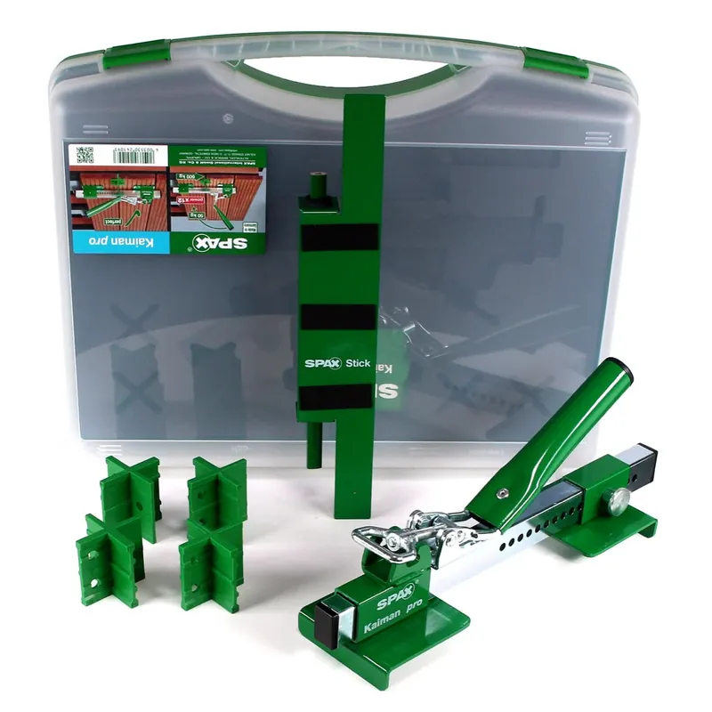 Garantierte Lieferung SPAX Kaiman Pro ( 5009409872009 ) Terrassen Brettrichter-Set im Transportkoffer