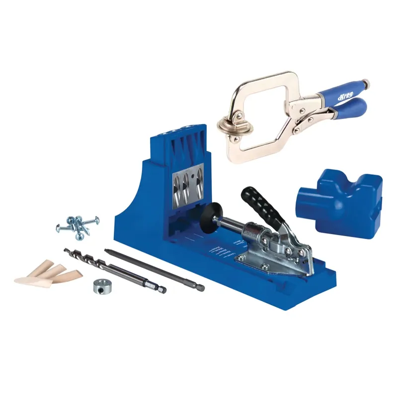 Sonderaktion KREG Jig K4 Starter Set ( K4 ) Verbindungssystem + Classic Universal Clamp Schnellspannzwinge ( KHC-PREMIUM )