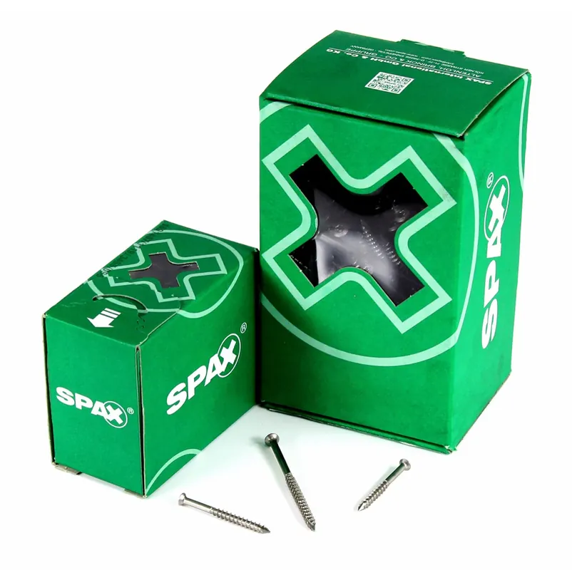 Bestpreis SPAX Fassadenschraube 4,5 x 70 mm Edelstahl A2 ( 0467000450703 ) 500 Stk Teilgewinde Mini Linsensenkkopf Torx T-STAR Plus T15 CUT
