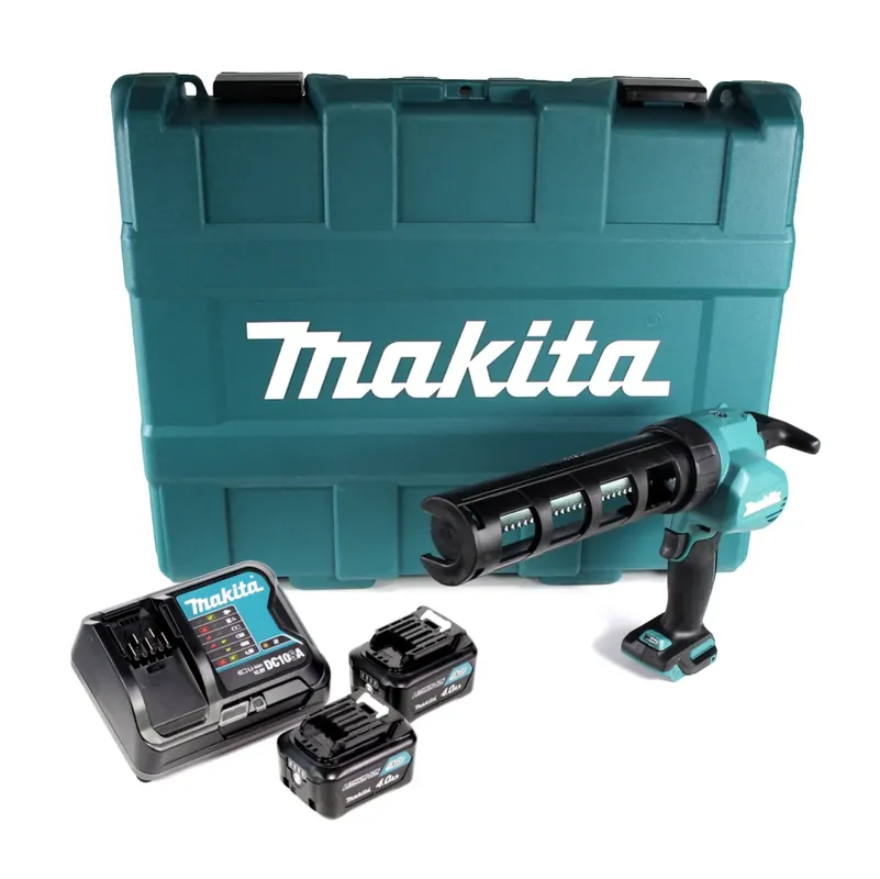 Bestpreis Makita CG 100 DSMAK Akku Kartuschenpistole 10,8V für 310ml Kartuschen im Koffer + 2x 4,0Ah Akku + Ladegerät