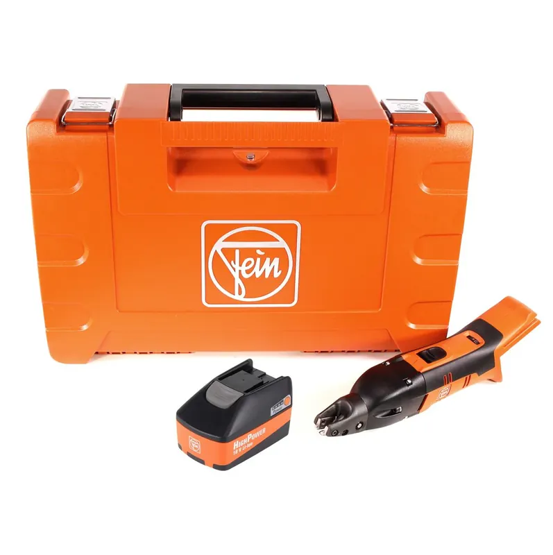 Beliebt FEIN ABSS 18 1.6 E Akku Schlitzschere bis 1,6 mm 18V ( 71300361000 ) Set im Koffer mit 5,2 Ah High Power Akku - ohne Lader