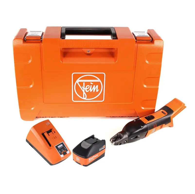 FEIN ABSS 18 1.6 E Akku Schlitzschere bis 1,6 mm 18V ( 71300361000 ) Set im Koffer mit 5,2 Ah High Power Akku und Lader Top-Preis