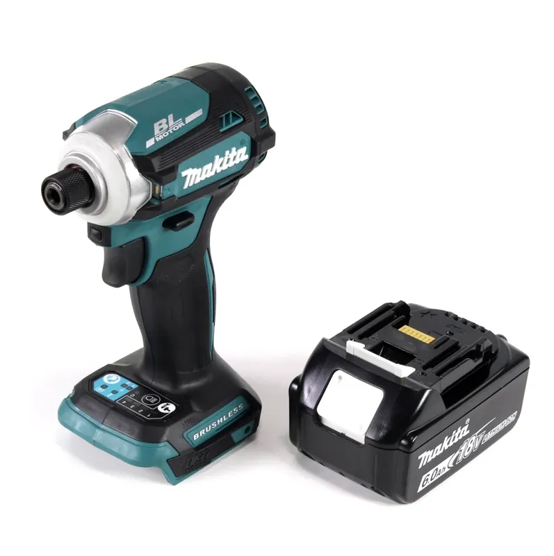 Makita DTD 171 G1 Akku Schlagschrauber 18 V 180 Nm 1/4" Brushless + 1x Akku 6,0 Ah - ohne Ladegerät Markenprodukt