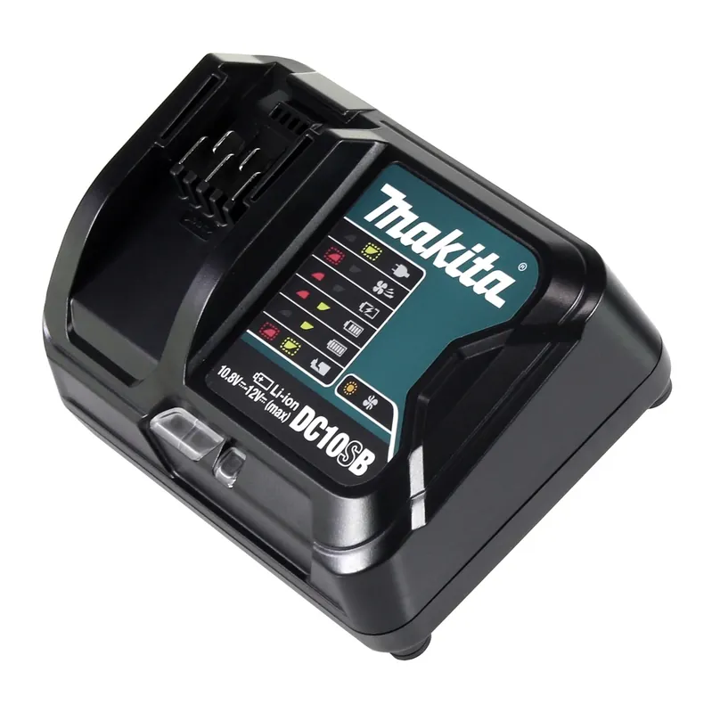 Makita DC 10 SB Schnell Ladegerät für 10,8 - 12V Li-Ion Akkus ( 197363-4 ) Knallerangebot