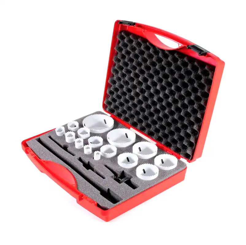RUKO Bimetall-Lochsägen-Satz HSSE-Co 8 mit Feinverzahnung 16-83mm 19-tlg. ( 126318 ) Solange Der Vorrat Reicht