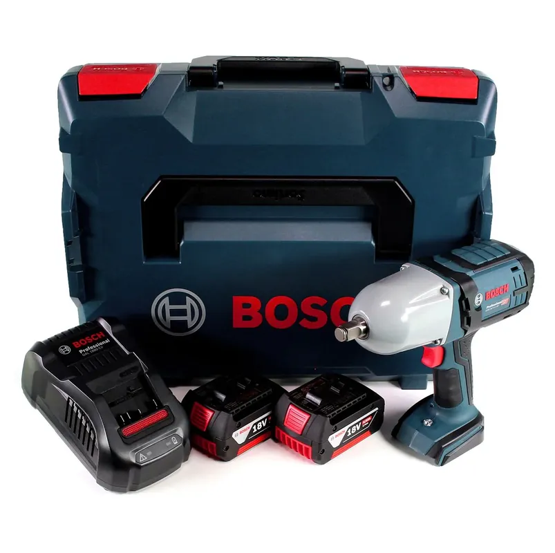 Wochenendangebot Bosch GDS 18V-LI HT Akku Drehschlagschrauber 18V 650 Nm ( 06019B1302 ) mit 2x 4,0 Ah Akku und Lader in L-Boxx