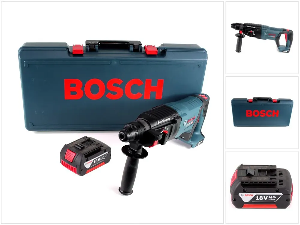 Meistverkauft Bosch GBH 18V-26 D Akku Bohrhammer 18V 2,5J SDS-Plus im Handwerkerkoffer + 1x 3,0Ah Akku - ohne Ladegerät